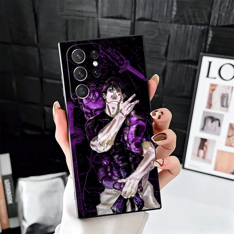 Anime Fushiguro Toji JUJUSU Soft Phone Case for Samsung Galaxy S26 S25 Edge S24 Ultra S23 Plus S22 S21 FE S20 Black Cover Back S