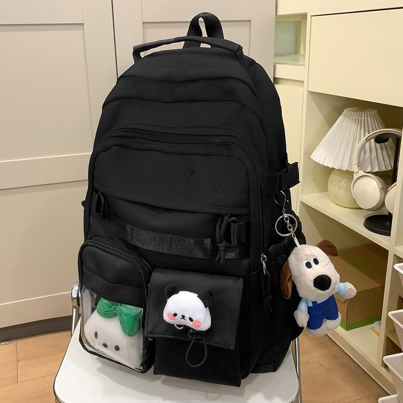 School Bag Children Elementary School Girls Junior High School High School College Students Cute Letter Backpack