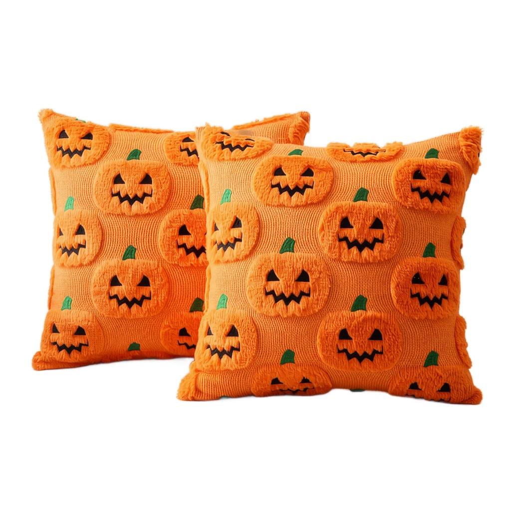 Halloween Cover 45*45 cm Decorative Square Cushion Case for Couch, Sofa, Party, Restaurant Decor - No Insert