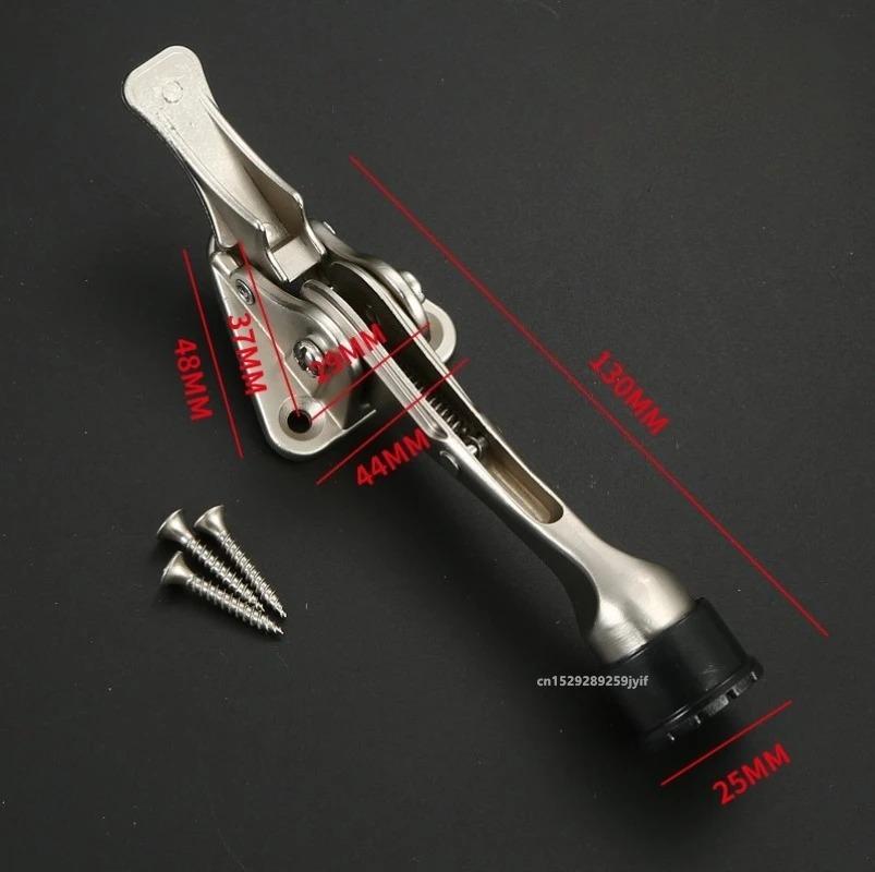 Türstopper Heavy Duty Zinklegierung Türstopper Bodenmontiert Torhalterung Kick-Down Türhalter für Zuhause Büro
