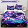 3pcs Duvet Cover Set (1*Duvet Cover + 2*Pillowcase, Without Core), KPop Demon Hunters Print Soft All‑Season Bedding Set, Home Bedroom Decor Gift