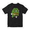 Pepe The Frog Funny Meme Men's and Women's T-Shirt Internet Culture Graphic Print Summer Soft Cotton Tees Gift for Meme Lovers