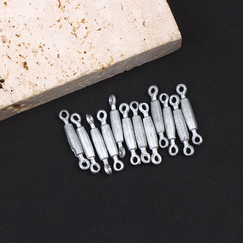 12 Pezzi Lunghezza 15 Mm Tenditore per Modello di Nave Diametro 2 Mm Vite di Manovra in Lega Morsetto per Corda Metallica di Simulazione Parti Decorative Fai da Te
