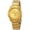 Seiko 5 SNKL86 Relógio de Pulso Automático Masculino em Aço Inoxidável Dourado Mostrador Dourado Moderno