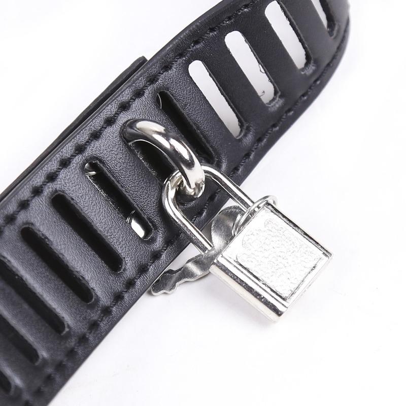 Newest Male Faux Leather Chastity Belt Straps Lockable Bondage  Penis Cock Cage Male Chastity Devices Belt Erotic Sexy Toys