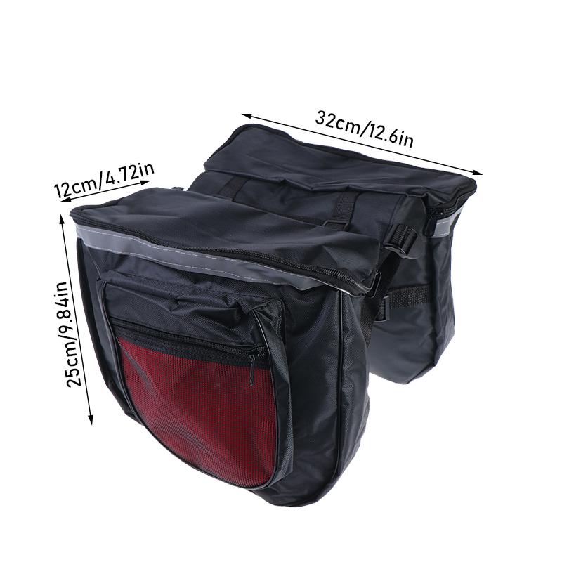 Bike Rear Seat Bag Rear Luggage Rack Large Capacity Waterproof Double Side Pannier Bag Bike Rear Seat Tail Bag Bike Accessories
