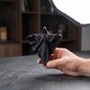 Durable Matte Black Decor 3D Printed Skeleton Figurine with Cloak, Gothic Statue, Spooky Tabletop Mysterious Character Sculpture Robe, Faceless