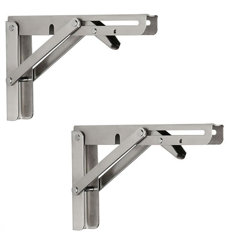 A84E-Stainless Steel Folding Triangular Bracket Wall Rack Support Load-Bearing Fixed Wall-Mounted Stainless Steel Bracket