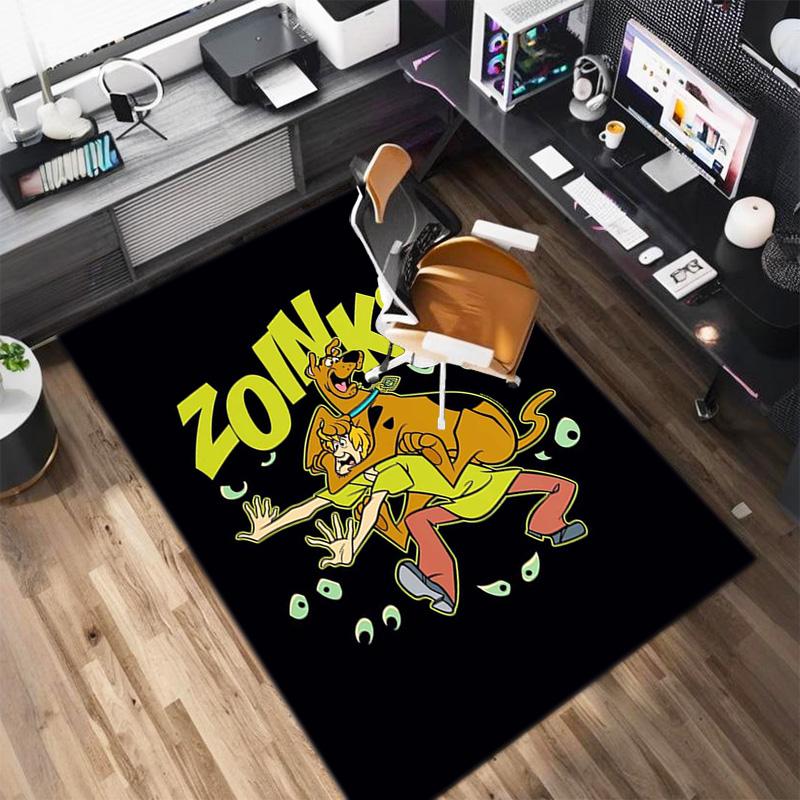 Halloween cartoon comedy adventure movie Scooby-Doo carpet is suitable for living room and bedroom doormats office balcony decorative carpet V12