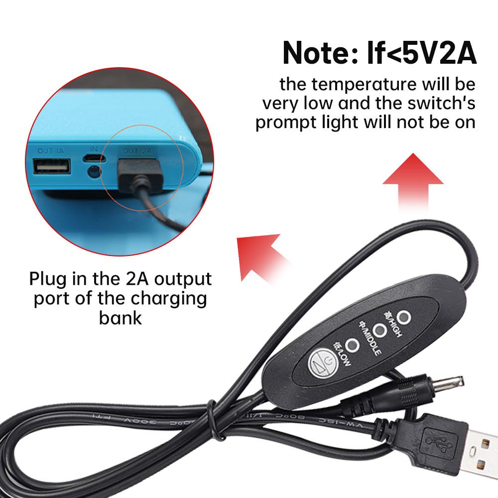 USB Electric Pet Heating Pad Leather Warm Heater Blanket Warm 3 Gear Adjustable Temperature Controller Incubator Mat Heated Pad