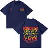 Rawayana "¿Dónde Es El After?" Black Cotton T-Shirt with Front Logo and Back Album Art Print T-shirts