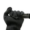 Cut-Resistant Gloves, Level 5 Stainless Steel Wire Anti-Knife Cutting And Abrasion Gloves, 1 Pair, Reinforced Black, One Size Fits All