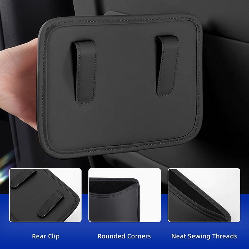 2025 Hot Car Door Storage Box PU Leather Auto Seat Back Hanging Trash Can Bin Accessories For BMW X1 X2 X3 X4 X5 X6 X7 G20 G30 6