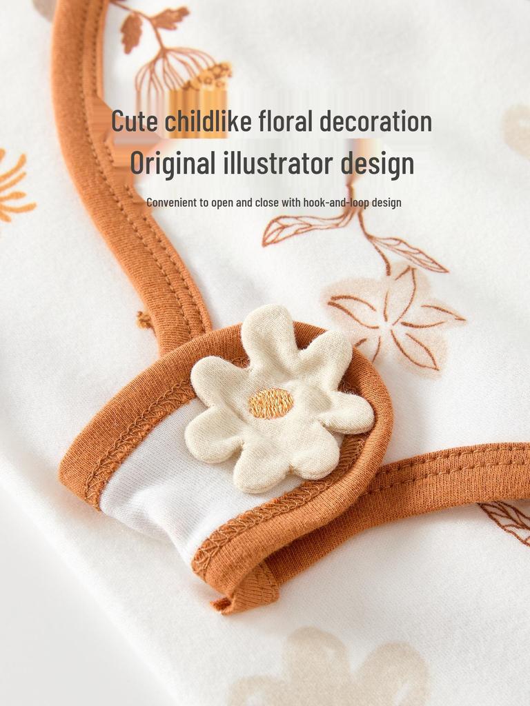 Neugeborenen-Body aus reiner Baumwolle: Ganzjahres-Baby-Outfit & Mönchskostüm