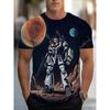 Men's fashionable 3D printed T-shirt, suitable for everyday casual wear, machine washable.