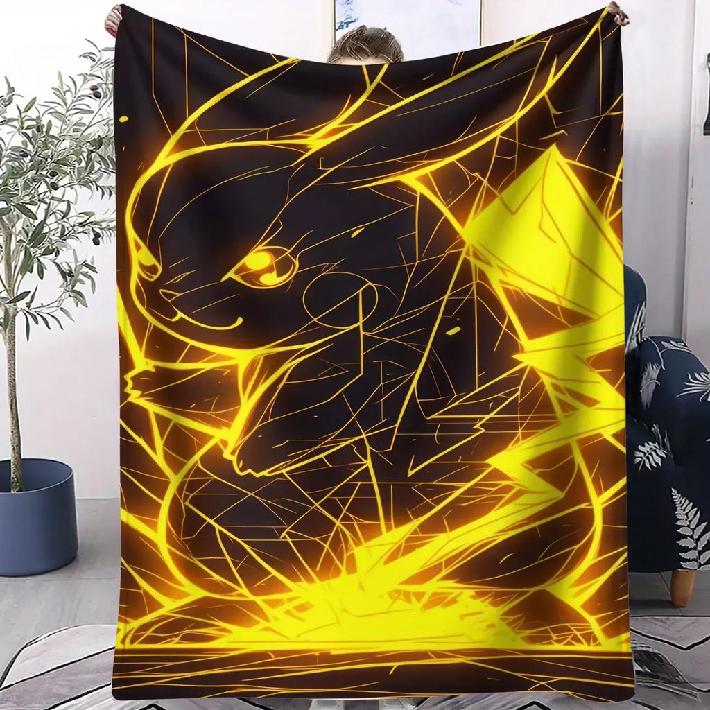 Pokémon Squirtle Water Flannel Blanket Soft Warm Plush Throw For Home Decor Sofa Bed Cover Travel Camping Shawl Anime Fans Gift
