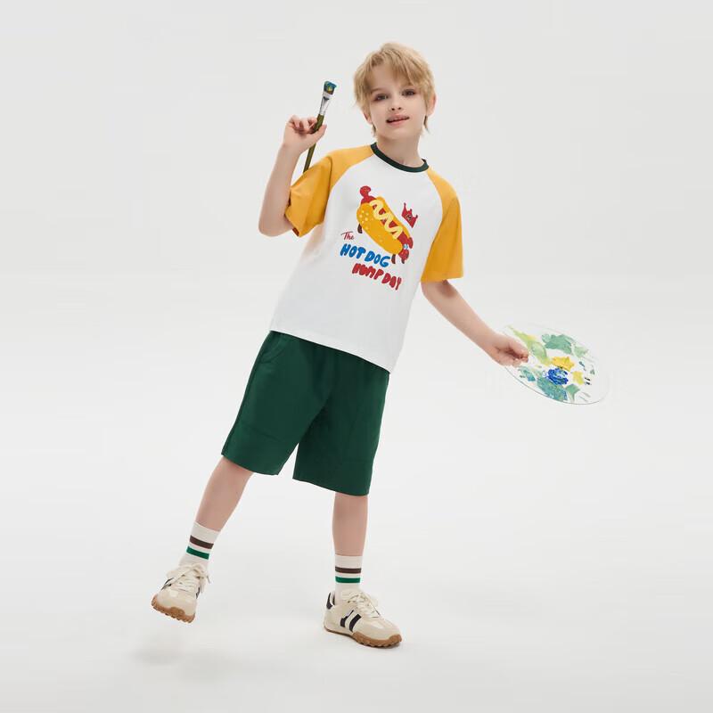 MQD Boys' Summer College Style Short Sleeve & Shorts Set