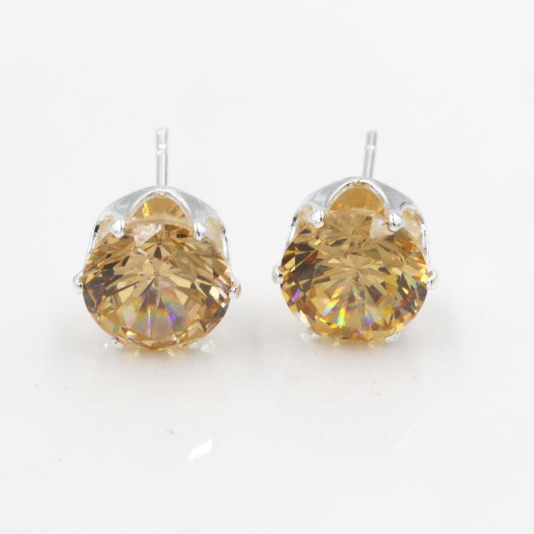 E0110 Korean Style Creative Imitation Zircon Stud Earrings for Women