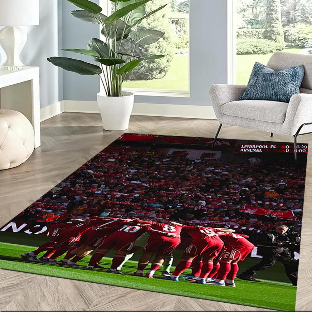 Liverpool Football Club Floor Mat Suitable For Game Room Playrooms Foyer Decorate Room Antislip Carpet Decorate Offices Wedding Party Gift