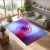 Tappeto Morbido per Area Calcio Rangers FC con Motivo Calcio, Antiscivolo, Tappeto per Pavimento Interno, Tappetino Decorazione Sportiva per Camera da Letto