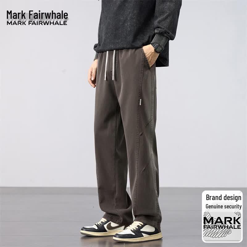 MARK FAIRWHALE Men's Lyocell Blend Loose Straight Leg Casual Pants