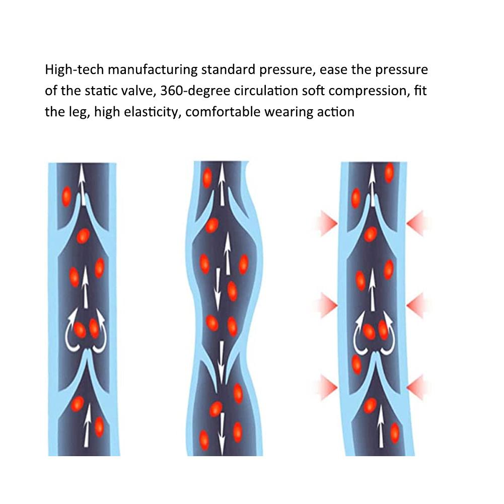Elastizität Venenthrombose Bein Schlankmachende Kompressionssocken Ärmel Ödemen Vorbeugen Krampfadern Druck Lange Strümpfe Lang