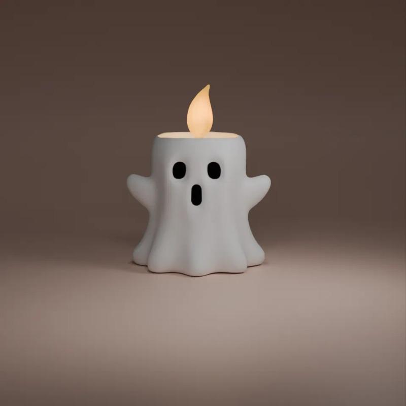 Ghost Candle Stand Resin Handicrafts, Halloween Decorations, Gift Items, Small Tabletop Ornaments