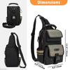 Electrician Tool Pouch Bag HVAC Tool Organizer Heavy-Duty Ergonomic Handle Removable Shoulder Strap for Electrician Tools