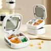 Sealed 4 Grids Medicine Box Plastic Mini Pill Case Jewelry Storage Box Pill Box Travel