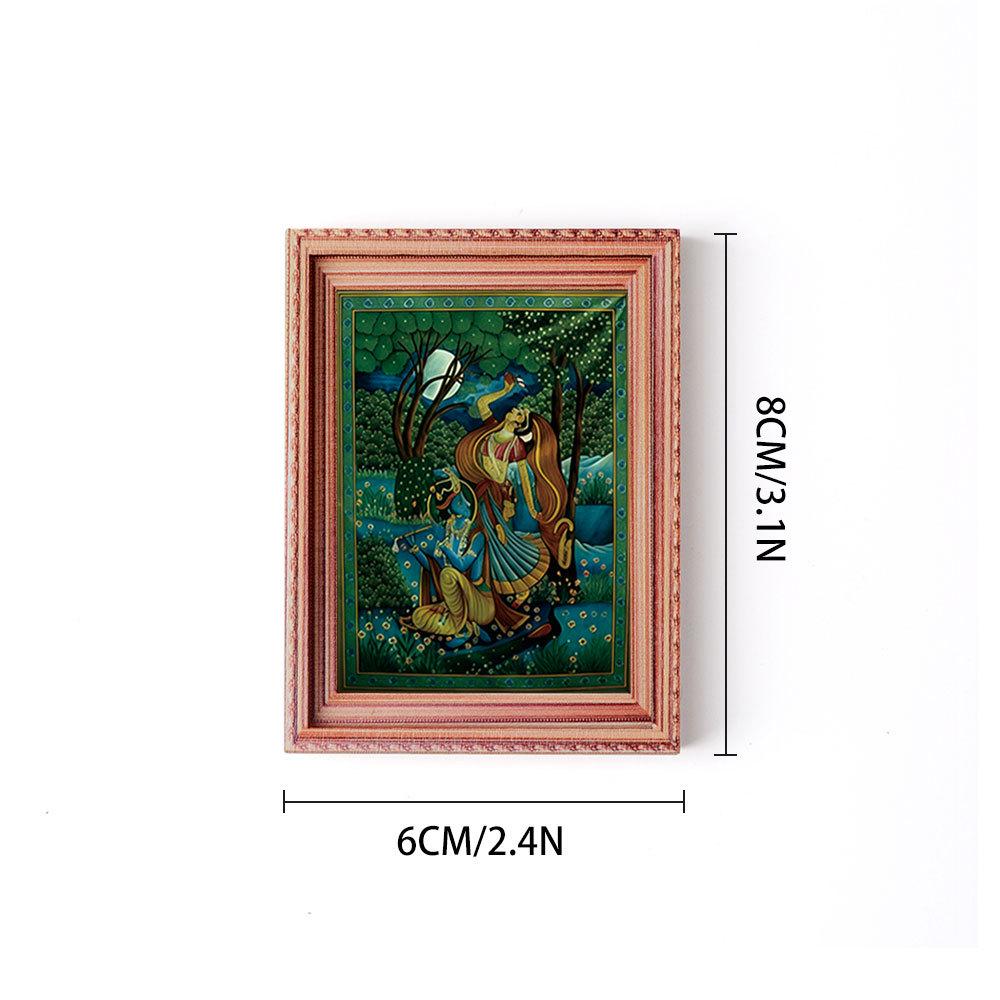 3D Wooden Magnetic Tiles: Home Decor Photo Frame & Retro Fridge Magnet