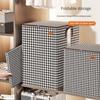 Quilt Storage Box Dustproof Organizers Non-Woven Wardrobe Space Saving Bag House-Moving Bedding Box Travel Storage Organization