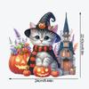 Acrylic Halloween Cute Cat Table Top Diamond Painting Ornament Kits Diamond Painting Desktop Decorations for Home Office Decor