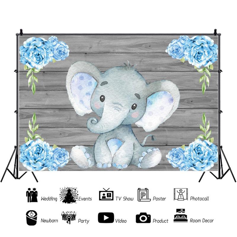 La mulți ani Elefant Copii Fond Fotografie Copii Fond Fotografie Prop