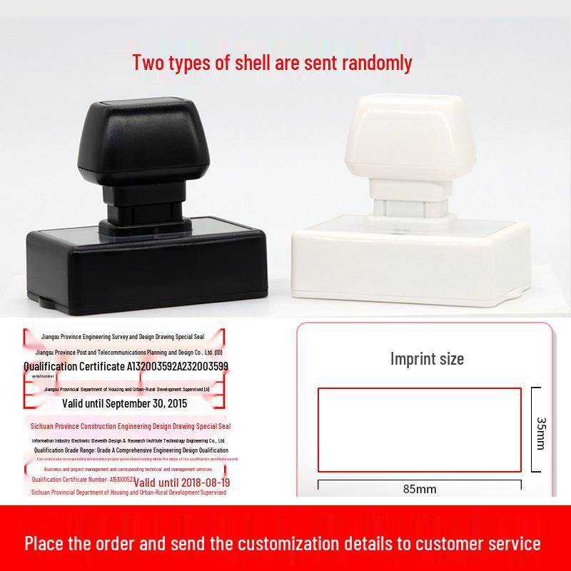 Medium QC Stamp: Auto-Inking, Employee & Pass Numbering, Inspection Approved.