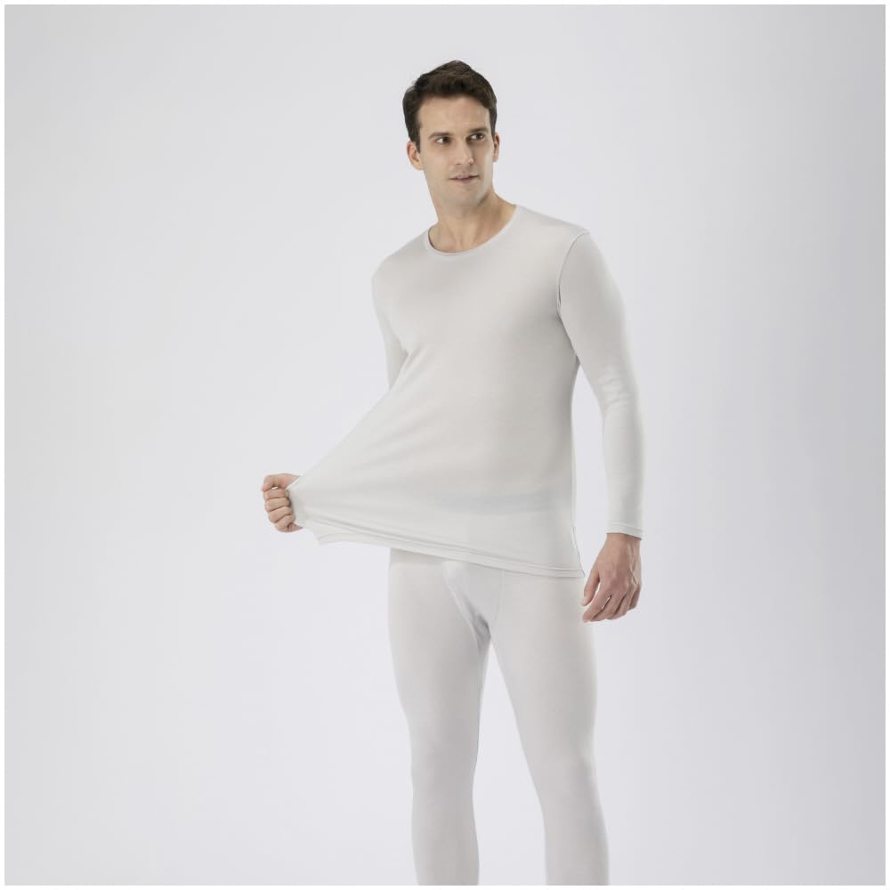 Mizuno Breath Thermo a Innerwear for Everyday Crew Neck Vapor LL Underwear, Medium-weight, Soft, Heat-generating Wear. Long-sleeve Shirt, C2JAA621,