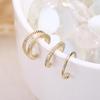 Ear Cuff Earrings for Women Non Piercing 14K Gold Plated Ear Cuffs Non Pierced Adjustable Fake Earrings Jewelry 3-4PCS
