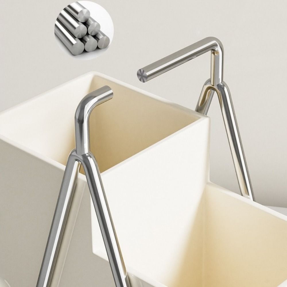 Stainless Steel Chopsticks Storage Box Countertop Type Utensil Holder Cutlery Organizer  for Home