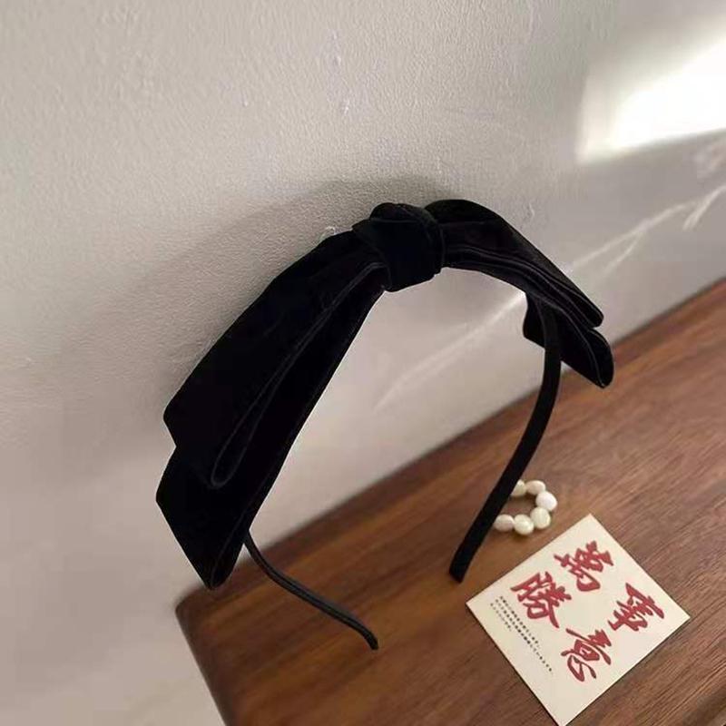 

Элегантный бархатный ободок с бантом для волос для женщин, корейский ретро обруч для девочек для праздничной вечеринки, Y2K аксессуары для волос