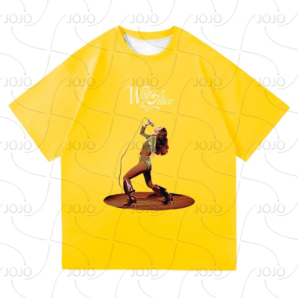 Wolf Alice The Clearing Tour 2025 Футболка Мужская/Женская Одежда Ретро Харадзюку Быстросохнущая Одежда Футболки для Подарков на День 4XL