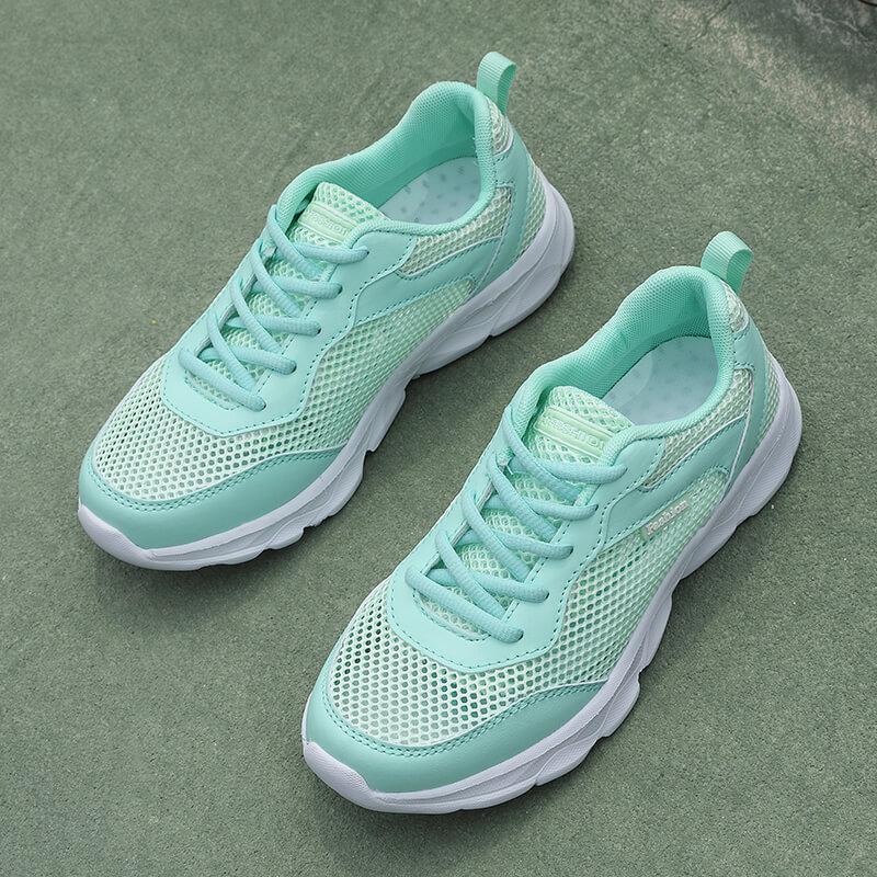 Summer New Sports Shoes Large Mesh Hollow Casual Shoes Lace-up