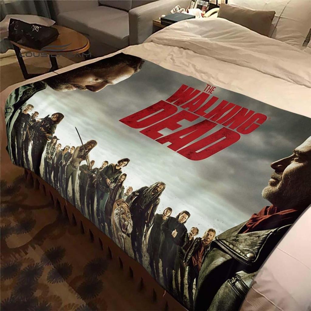Daryl Dixon The Walking Dead Throws Blanket Horror TV Series Sofa Blanket for Adults and Children Bedroom Living Room Decoratio