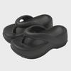 Fashionable Women's Thick-Soled Flip-Flops for Summer, Non-Slip Beach & Home Bath Wear, Suitable for Couples