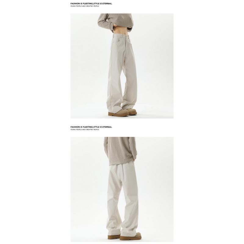 Men Cleanfit Black Draped Loose Straight Flared Casual Pants