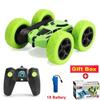 Ny dobbelsidig firehjulsdrift terreng 4x4 fjernkontroll Super Stunt Spider Car Drift Fast 360 graders flip bil med LED lys Gutter Jenter Gave