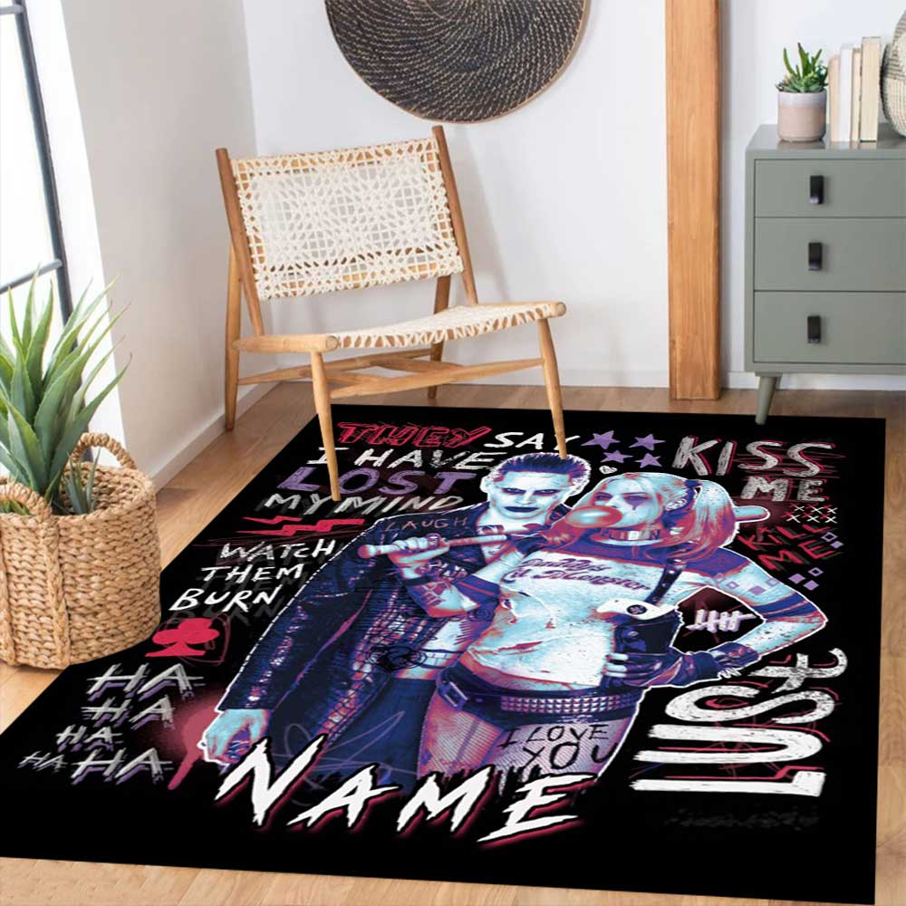 Warnermedia (5) Customize your name rug, office chair cushion, home bedroom living room gift.