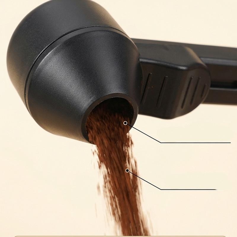 Creative Coffee Sliding Spoon with Long Handle, Large Capacity, Leak-proof Round Spoon