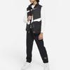 Nike Swoosh Logo Printed Stand Collar Zipper Casual Down Vest Kids Vests Black FV2520-010