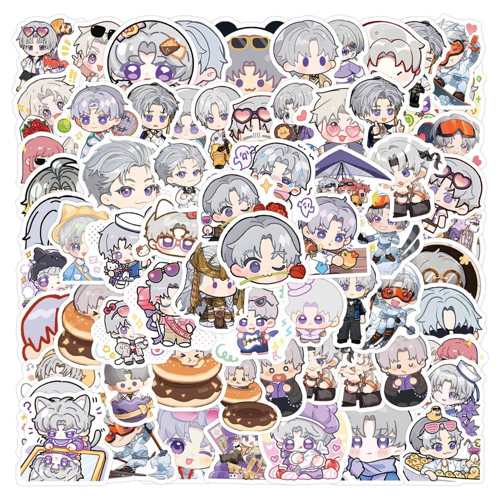 Charlie Su QQ Anime Stickers - 100 Sheets for Laptop, Journal, Phone Case, and Decor.