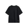 Li Ning Embroidered Pattern Round Neck Pullover Short Sleeve T-Shirt Men Tops Black AHSU009-3