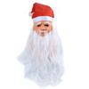 Christmas Haired White Old Man Santa Claus Latex Headgear Mask Role Play Props